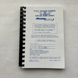 Mooney M20J 1985-88 Pilot's Operating Handbook (1231) - Reproduction - Picture 1 of 14