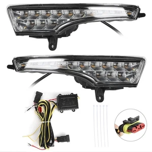 2pcs LED Daytime Running Light Turn Signal Lamp Dual Colors For Altima - Picture 1 of 12