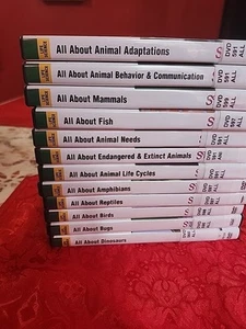 (12) Schlessinger Life Science All About Animal, Retile, Fish,Bugs, Dinosaurs... - Picture 1 of 14