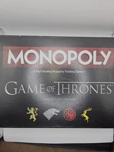 Monopoly Game of Thrones Collector’s Edition Board Game Contents sealed Box Dent - Picture 1 of 11