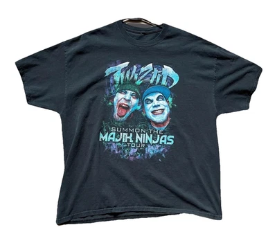 ICP Twiztid Majik Ninjas Tour T Shirt Sz 2XL 2018 Juggalos Music Horrorcore - Imagem 1 de 4