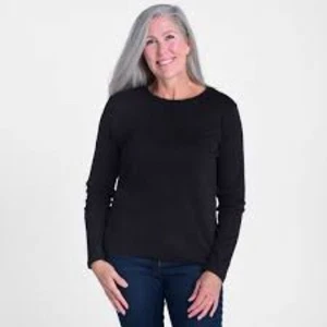 Christopher & Banks Black Long Sleeve Top Small - Picture 1 of 5