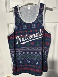 Washington Nationals SGA XL Ugly Christmas Sweater Tank Top Giveaway 7/24/24 - Picture 1 of 3