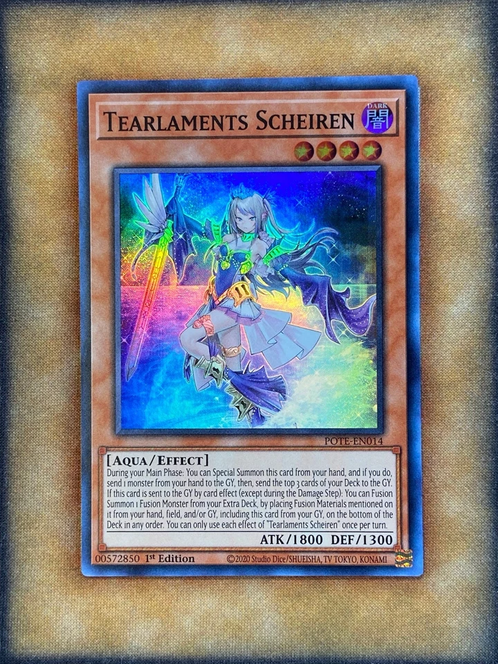 Yugioh Tearlaments Scheiren POTE-EN014 Super Rare 1st Ed NM - Image 1 of 1