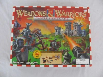 Pressman Weapons & Warriors Castle Siege Game Un-Punched w/ Sealed Bags New! - Image 1 of 4