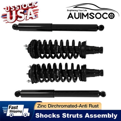 Front Strut Springs Rear Shocks for GMC Envoy Chevy Trailblazer SSR Saab 9-7X Foto 1 de 4