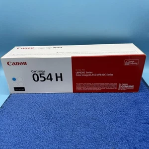Canon 054H Cyan Toner Cartridge 3027C001 High Yield Genuine - Zdjęcie 1 z 4