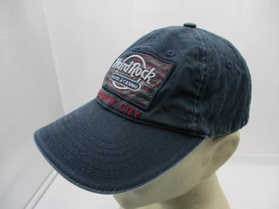 Hard Rock Hat Cap Strap Mens Blue Atlantic City Casino Embroidered Patch Flag - Image 1 of 4