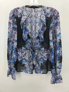 Pre-Owned Nanette Lepore Black Size Medium Long Sleeve Blouse - Picture 1 of 3