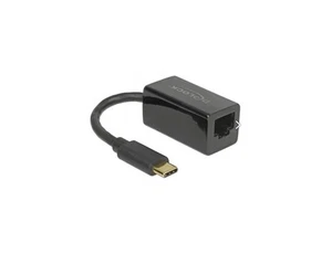 Delock Adapter SuperSpeed USB-C St > Gigabit LAN Komp. Schw - Zdjęcie 1 z 1