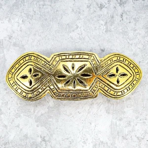 "Correa de pelo vintage grande scooter París tono dorado estilo etrusco 3,75""" - Imagen 1 de 5