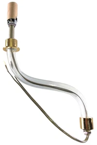 11 Zoll glatter S-Arm befestigte Kabel & Buchse Kronleuchter Ersatz gold/klar - Bild 1 von 6