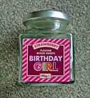 BIRTHDAY GIRL SWEETIE JAR.HOLDS 170g OF SWEETS.IDEAL FOR BIRTHDAY.NO SWEETS INC!