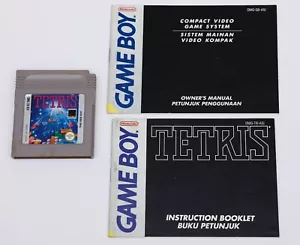 Tetris - Nintendo Uptron Gameboy GB Asia Release Game & Manual + System Manual - Picture 1 of 5