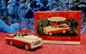 1999 Hallmark Keepsake Ornament 1957 Dodge Sweptside D100 #5 All-American Trucks - Bild 1 von 15