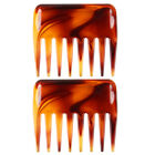 2Pcs Wide Tooth Combs Hairdressing Combs Hairstyling Combs Antique Hair Comb n