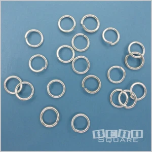 20 conectores de anillo de salto abierto de plata esterlina maciza de 6 mm calibre 19/0,9 mm #33140 - Imagen 1 de 1