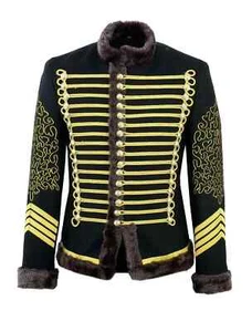 Chaqueta de Desfile Inspirada en Hussar Jimi Hendrix Chaqueta de Baterista Militar con Trenza - Imagen 1 de 6