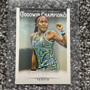 2021 Upper Deck Goodwin Champions Base Platinum Coco Gauff Tennis 