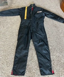 Vintage Sno King Womens Snowmobile Coveralls Quilted Zip JOHNSON patch ?Size? S - Picture 1 of 9