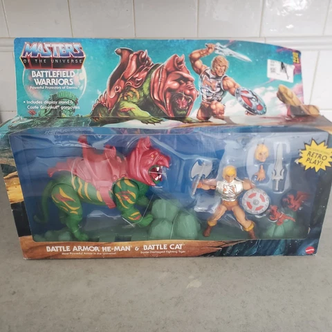 Masters of the Universe Battlefield Warriors Battle Armor He-man & Battle Cat Cover