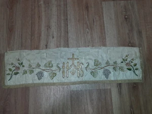 Liturgisches Textil Goldbrokat 18./19.Jh - Bild 1 von 12