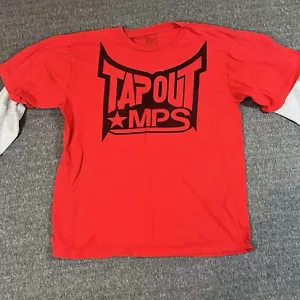 Tapout MPS Shirt Long Sleeve Thermal Sleeves Y2K Grunge Skate MMA Men’s XL - Picture 1 of 7