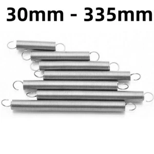 Length 30mm - 335mm 1.5mm Stainless Steel Hook Springs Extension Tension Spring - Picture 1 of 13