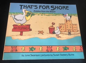 1991 That's For Shore Book Riddles from the Beach by June Swanson VINTAGE - Foto 1 di 3