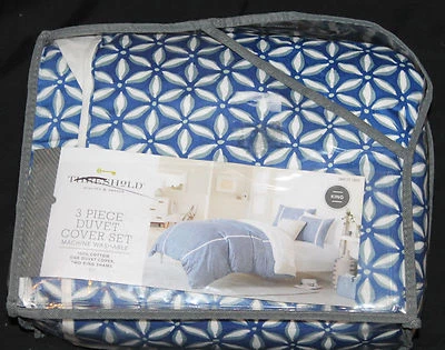 Juego de funda nórdica Threshold Burst Medallion KING 3 piezas azul #1501 Foto 1 de 4