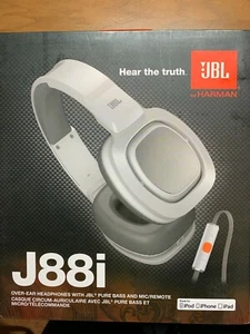 open box JBL J88I PREMIUM OVER-EAR HEADPHONES - WHITE - Picture 1 of 4