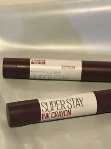 2- Maybelline Super Stay Ink Crayon Lipstick #70 Forget The Rules 0.04oz - Picture 1 of 7