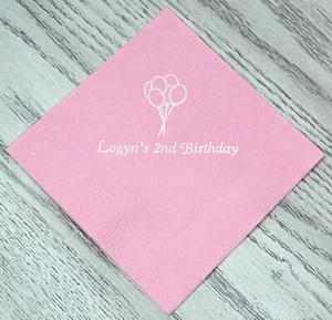 100 personalized luncheon napkins wedding baby shower birthday graduation - Picture 1 of 10