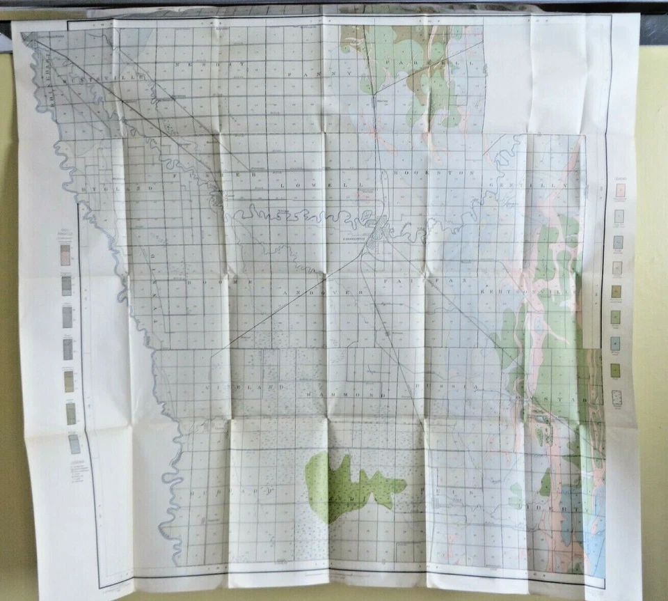 Mapa antiguo 1906 Crookston Minnesota Área Benoit E Grand Forks Climax #13210 Foto 1 de 4