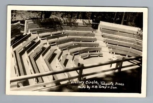 1940s RPPC Victory Circle Tahquitz Pines Amphitheater Gray Photo Calif - Picture 1 of 2