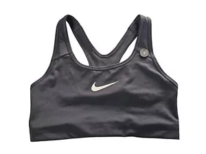 Nike Swoosh BH Damen Small Schwarz Medium Support Dri-FIT Tech Training - Bild 1 von 5
