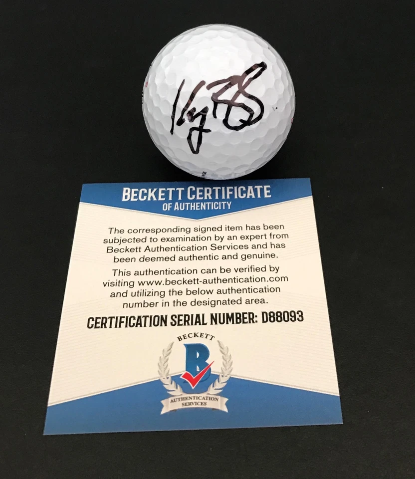 PELOTA DE GOLF FIRMADA POR KEEGAN BRADLEY AUTÓGRAFO AUTÉNTICO BECKETT BAS CERTIFICADO DE AUTENTICIDAD PGA TOUR 2 Foto 1 de 1