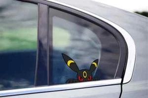 Umbreon Peeking Peek Peekabo Peekers Bumper Window Vinyl Decal Cute Anime Eevee - Picture 1 of 4