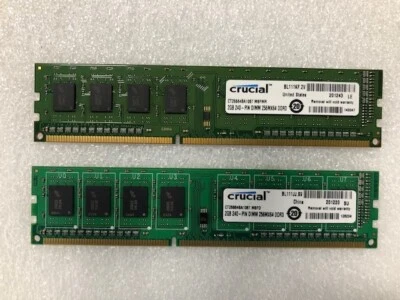 Crucial CT2KIT25664BA1067 4GB Dual Channel Memory Module - PC8500, DDR3, 1066MHz - Image 1 of 2