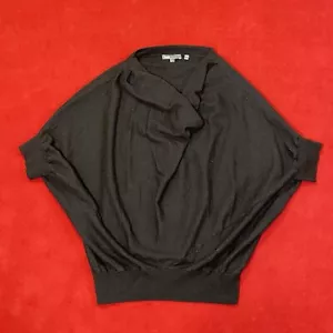 VINCE Women's Cashmere & Wool Black Bat-Wing Pullover Sweater Size L RN# 106730 - Picture 1 of 13