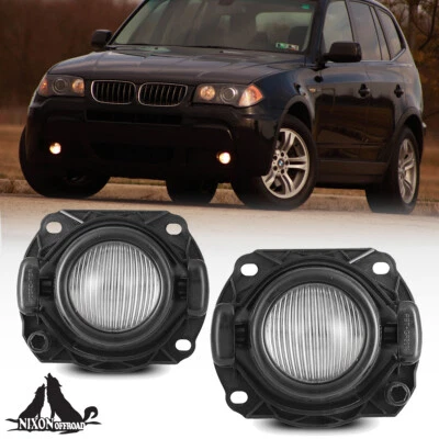 Pair For 2004 2005 2006 BMW X3 Fog lights Front Bumper Lamps w/2x H11 Bulbs  - Image 1 of 4