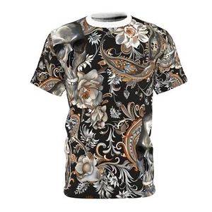 Skull Unisex Cut & Sew Tee (AOP) - Picture 1 of 11