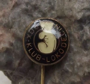 Czechoslovakia Boxing Club Locomotive Decin Boxers Glove Membership Pin Badge - Picture 1 of 2