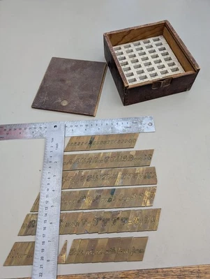 ?New Hermes? Single Line Cursive Font Set 1.25” Plate Height !Charity! - Image 1 of 4