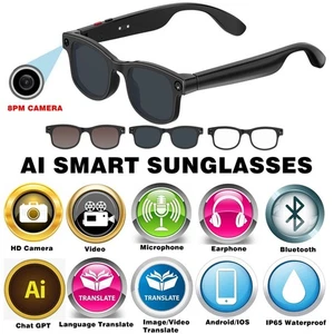 Translation AI smart glasses with camera and bluetooth and video control - Picture 1 of 21