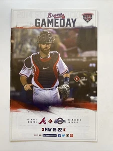 RYAN DOUMIT Atlanta Braves Baseball 2014 Gameday Program SGA Turner Field MIL - Picture 1 of 2