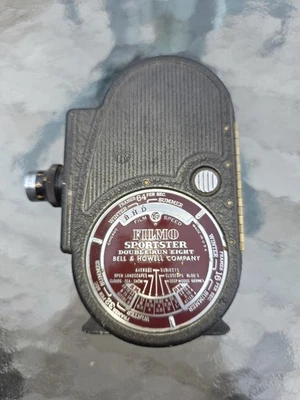 B&H Filmo Sportster 2x8 Movie Camera Tested Working 16,32,48,64 W/ 12.5mm/f:2.5 - Image 1 of 4