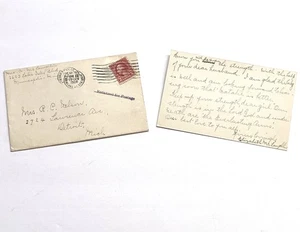 1928 Minneapolis Minnesota Lake Street Station Post Mark Cover and Short Letter - Picture 1 of 3