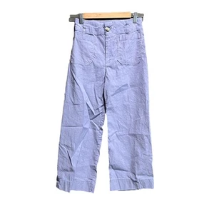 Pantalones para mujer Maeve Anthropologie The Colette púrpura pierna ancha talla 26P - Imagen 1 de 5