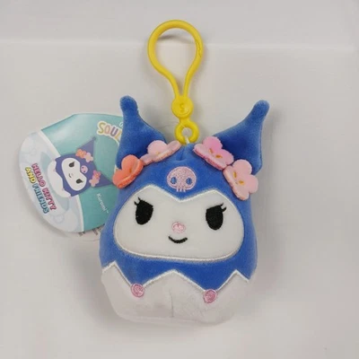 Kuromi Squishmallows x Hello Kitty & Friends 2025 Sanrio Clip-On 3.5" Plush  NWT - Image 1 of 4